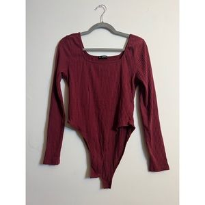 Maroon bodysuit